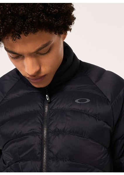 Siyah Erkek Kapüşonlu Zip Ceket FOA404730 Snowbound Pkble Down Puff