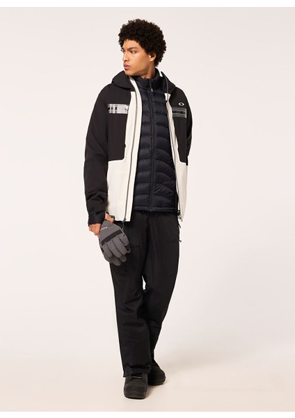 Siyah Erkek Kapüşonlu Zip Ceket FOA404730 Snowbound Pkble Down Puff