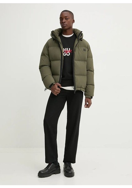 Siyah Erkek Bisiklet Relaxed Düz Sweatshirt 50521081_DLOGONTY