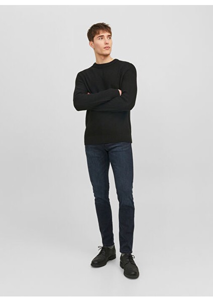 Bisiklet Yaka Standart Siyah Erkek Kazak 12243116_JORKYLE Knıt Crew Neck