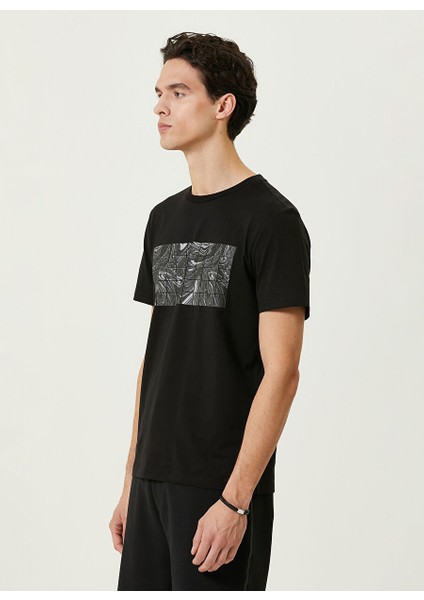 Bisiklet Yaka Siyah Erkek T-Shirt 1086153 modelleri