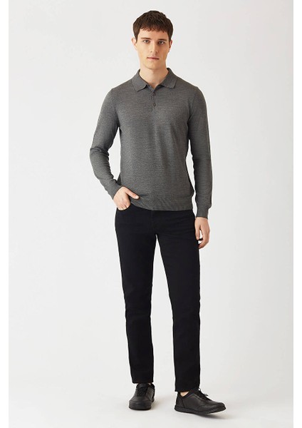 Erkek 5 Cepli Denim Pantolon Sıyah PNJ22Y22103_D99