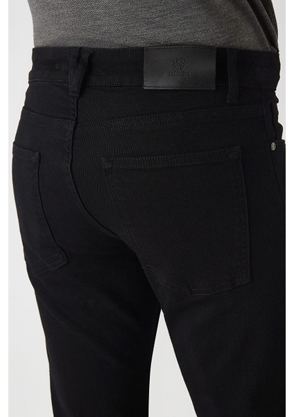 Erkek 5 Cepli Denim Pantolon Sıyah PNJ22Y22103_D99