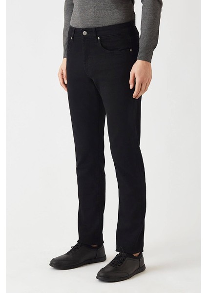 Erkek 5 Cepli Denim Pantolon Sıyah PNJ22Y22103_D99