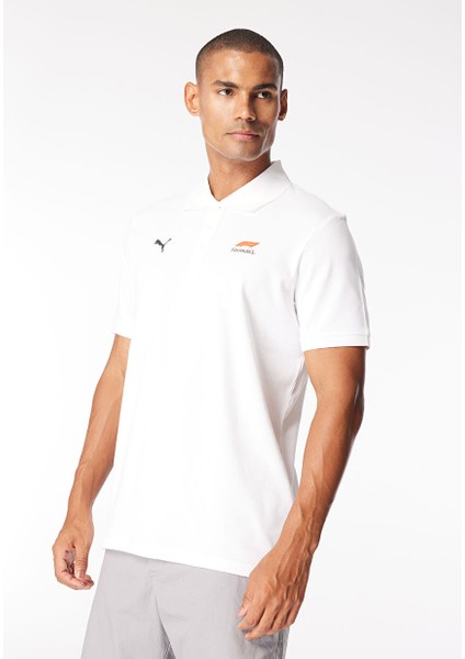 Beyaz Erkek Normal Düz Polo T-Shirt 62641702 F1 Polo