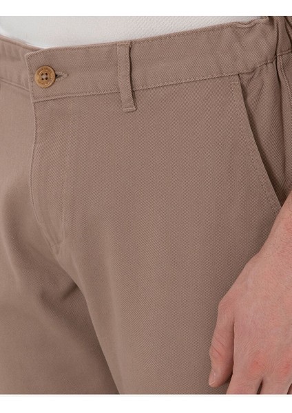 Vizon Slim Fit Beli Lastikli Kanvas Pantolon indirimleri