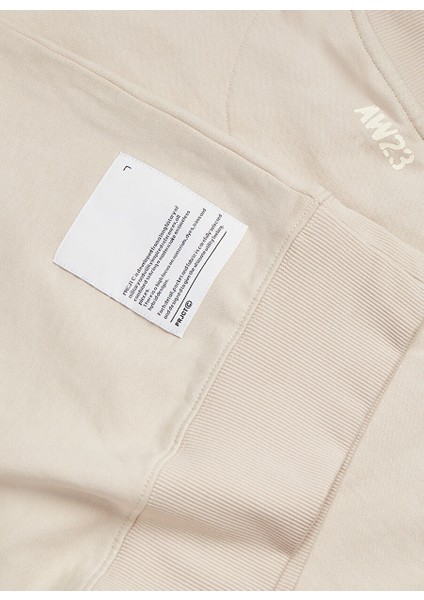 Kapüşon Yaka Krem Erkek Sweatshırt 12239268_JCOPRJCT Sweat Crew Neck A