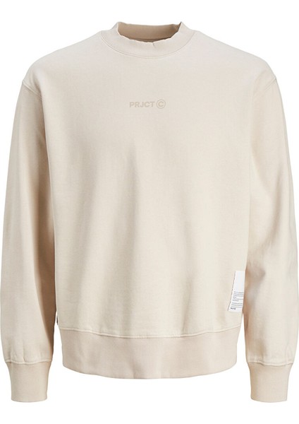 Kapüşon Yaka Krem Erkek Sweatshırt 12239268_JCOPRJCT Sweat Crew Neck A fiyatları