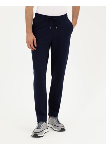 Lacivert Slim Fit Eşofman Altı