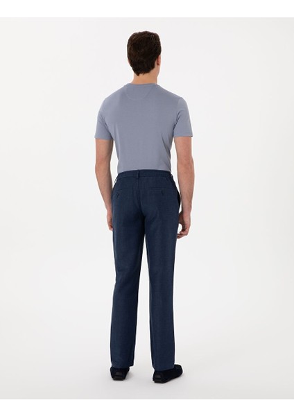 Lacivert Slim Fit Kumaş Pantolon