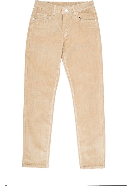 Camel Dinamik Fit 5 Cep Casual Kadife Pantolon