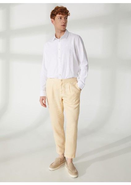 Normal Bel Normal Paça Slim Fit Sarı Erkek Pantolon A261BERLINO563CONF10B