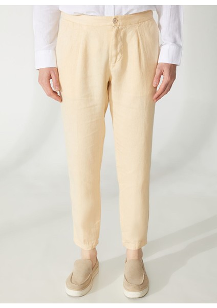 Normal Bel Normal Paça Slim Fit Sarı Erkek Pantolon A261BERLINO563CONF10B
