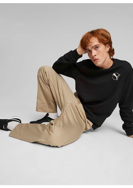 Siyah Erkek Bisiklet Normal Düz Sweatshirt 67606301 Better Sportswear Crew fiyatları