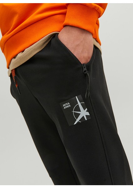 Slim Fit Siyah Erkek Eşofman Altı 12230407_JPSTWILL Jjfılo Sweat Pant