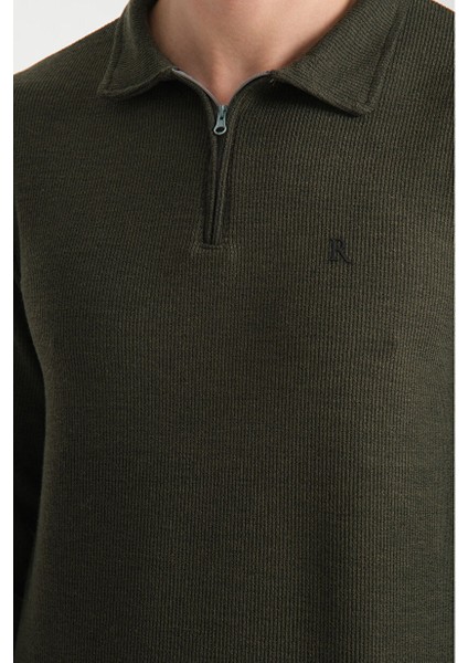 Erkek Yarım Fermuarlı Uzun Kol Sweatshirt 7702 fırsatları