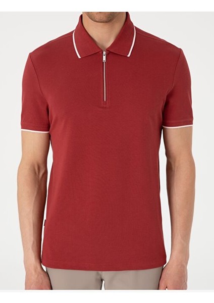 Nar Slim Fit Polo Yaka Tişört