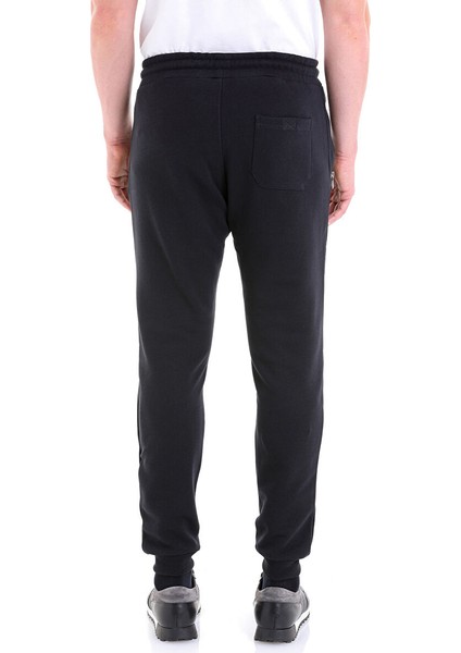 Lacivert Regular Fit Düz Pamuklu Yandan Cep Eşofman Alt