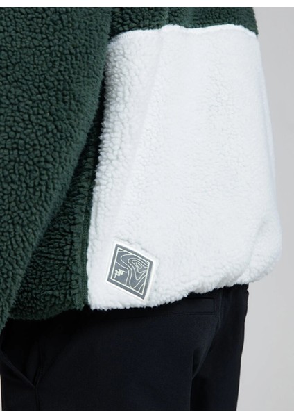 Krem - Haki Erkek Regular Fit Düz Zip Ceket 371T3QW Hanoran