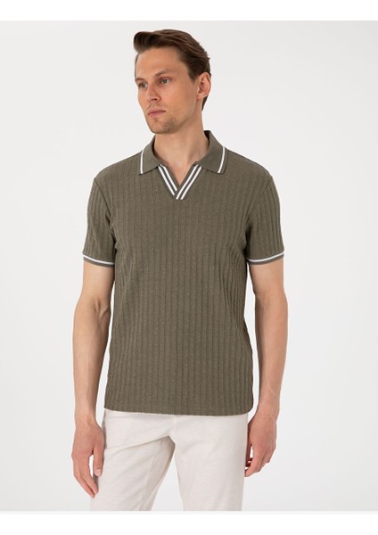 Haki Slim Fit Tişört