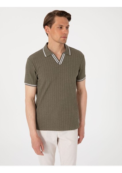 Haki Slim Fit Tişört