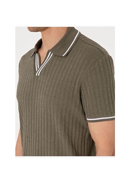 Haki Slim Fit Tişört