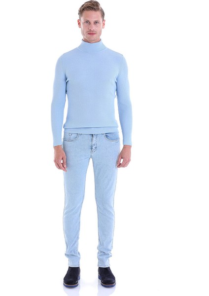 Mavi Comfort Fit Fitilli Balıkçı Yaka Yünlü Kazak fırsatları