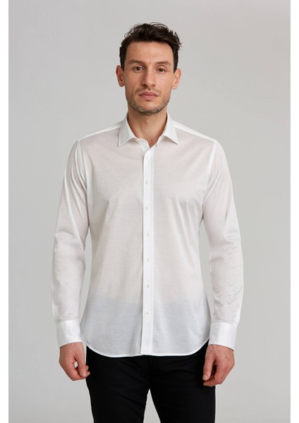 Platınıum Regular Fit Gömlek Beyaz PLTG014_D01