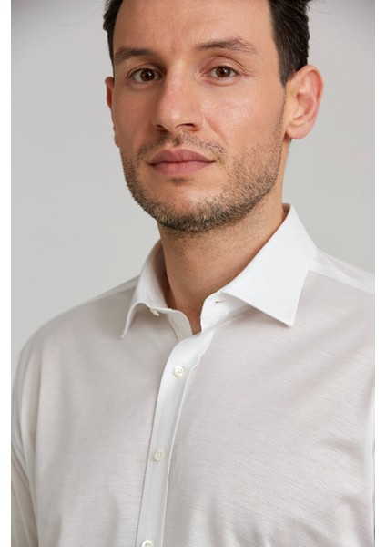 Platınıum Regular Fit Gömlek Beyaz PLTG014_D01