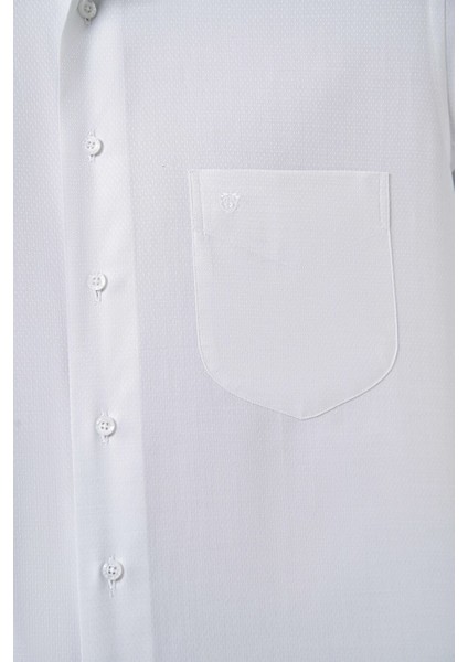 Erkek Regular Fit Klasik Gömlek Açık-Gri GM23K232055_D54