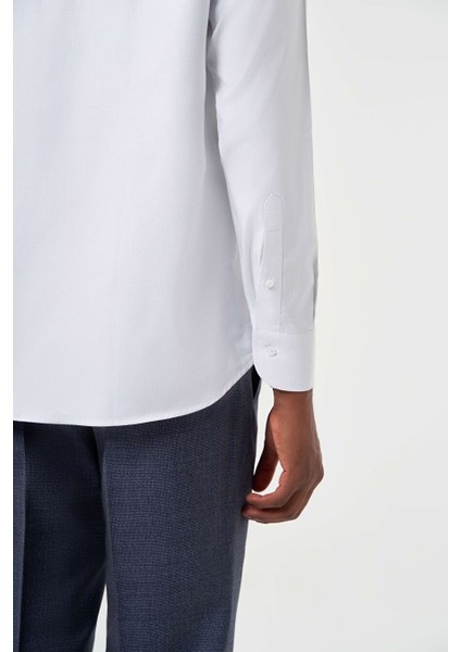 Erkek Regular Fit Klasik Gömlek Açık-Gri GM23K232055_D54
