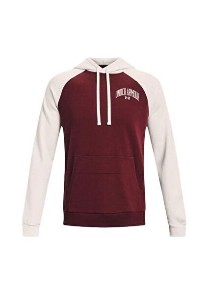 Ua Rival Wm Colorblock Hd Erkek Sweatshirt 1373363-690 Kırmızı