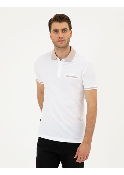 Beyaz Slim Fit Tişört