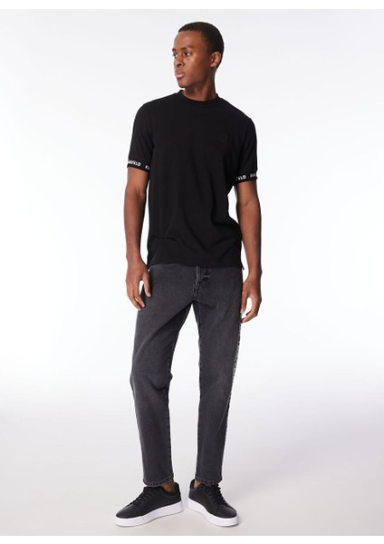Bisiklet Yaka Siyah Erkek T-Shirt 755023542221 modelleri