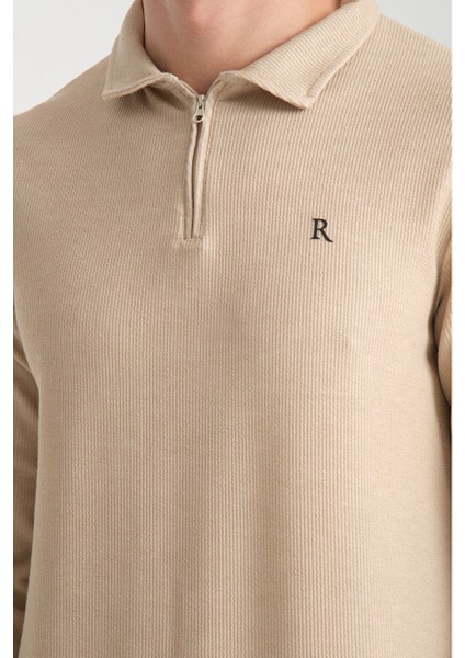 Erkek Yarım Fermuarlı Uzun Kol Sweatshirt 7702 fırsatları