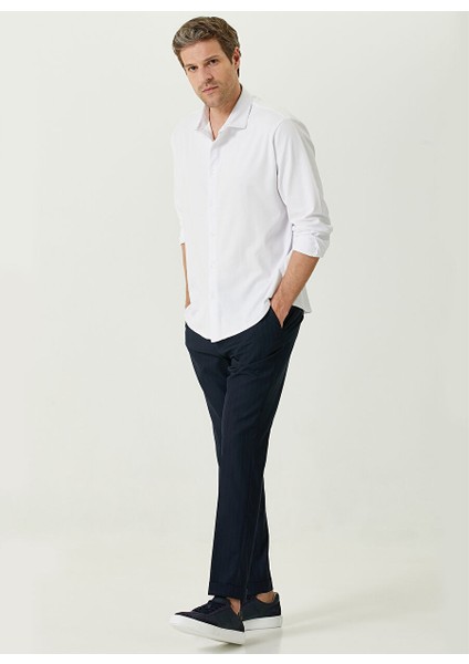 Normal Bel Duble Paça Jogger Lacivert Erkek Pantolon 1087317