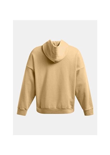 Kahve Erkek Kapüşon Normal Düz Sweatshirt 1386552-263 Ua Icon Hwt Flc Wash Os