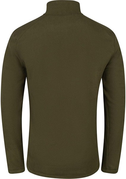 Cedric Erkek Yarım Fermuarlı Ince Polar Sweatshirt Haki
