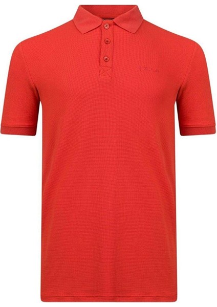 Aluna Polo Yaka T-Shirt Kırmızı
