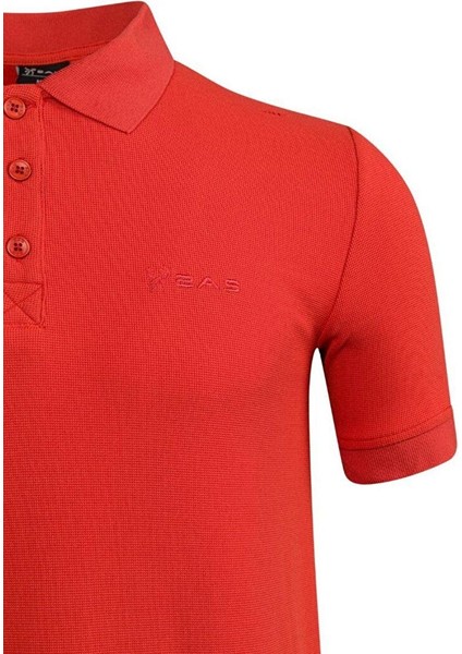 Aluna Polo Yaka T-Shirt Kırmızı