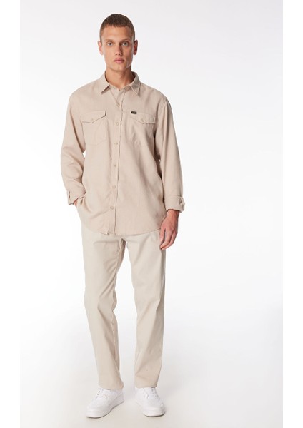Gmg Fırenze Standart Bel Normal Paça Regular Fit Bej Erkek Pantolon GU24MSS01020