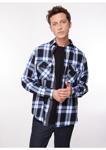 Slim Fit Gömlek Yaka Siyah Erkek Gömlek UMA23134CA fiyatları