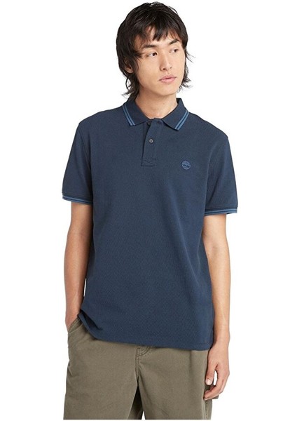Tipped Pique Short Sleeve Polo Erkek T-Shirt TB0A5W4Y4331