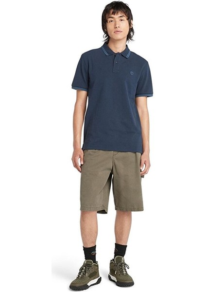 Tipped Pique Short Sleeve Polo Erkek T-Shirt TB0A5W4Y4331 fiyatları