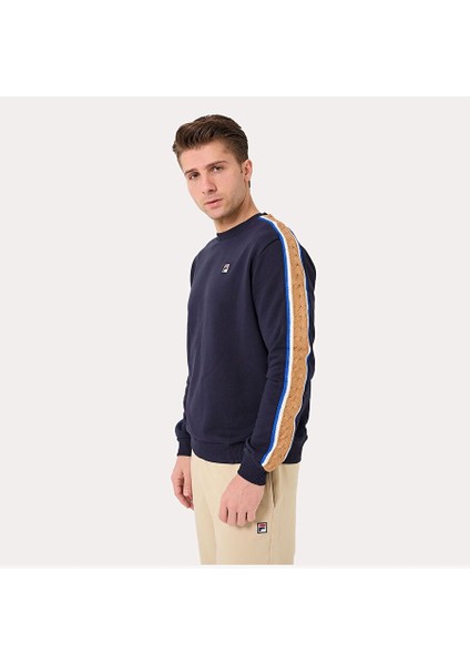 Erkek Bisiklet Yaka Sweatshirt Braid Detail TM411156 fiyatları