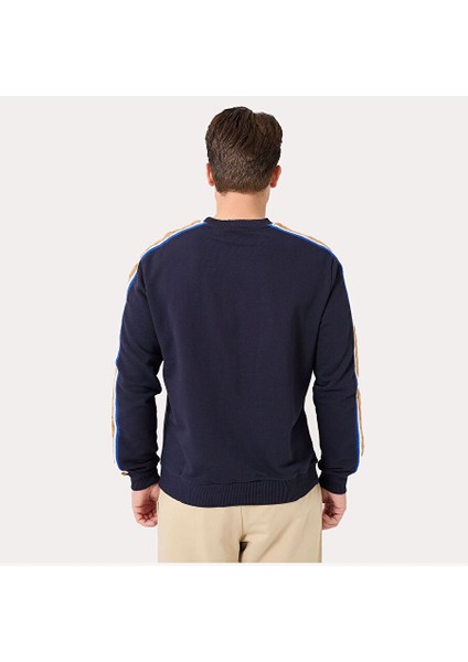 Erkek Bisiklet Yaka Sweatshirt Braid Detail TM411156 fırsatları