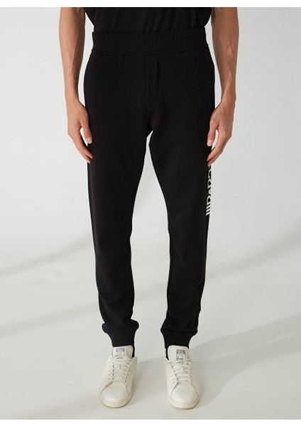 Lastikli Bel Slim Fit Siyah Erkek Eşofman Altı 74OBAG00CF300899 modelleri