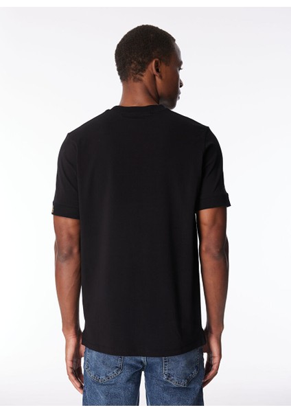 Bisiklet Yaka Siyah Erkek T-Shirt 755024542221 indirimleri