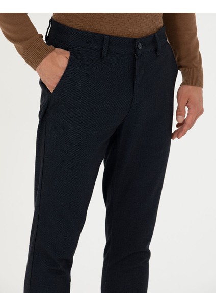 Lacivert Slim Fit Kanvas Pantolon indirimleri
