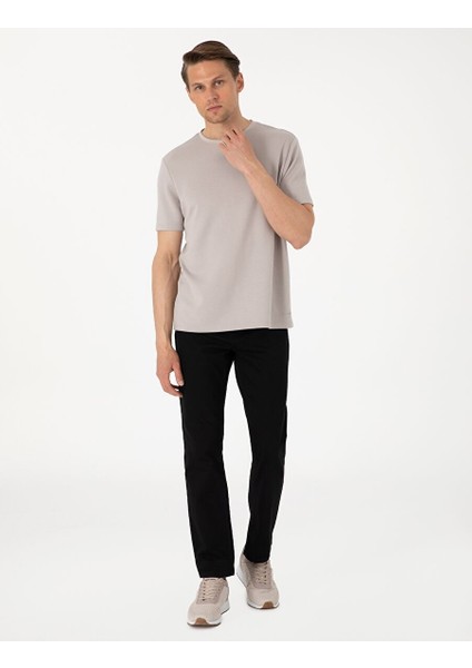 Siyah Straight Fit Jean Pantolon